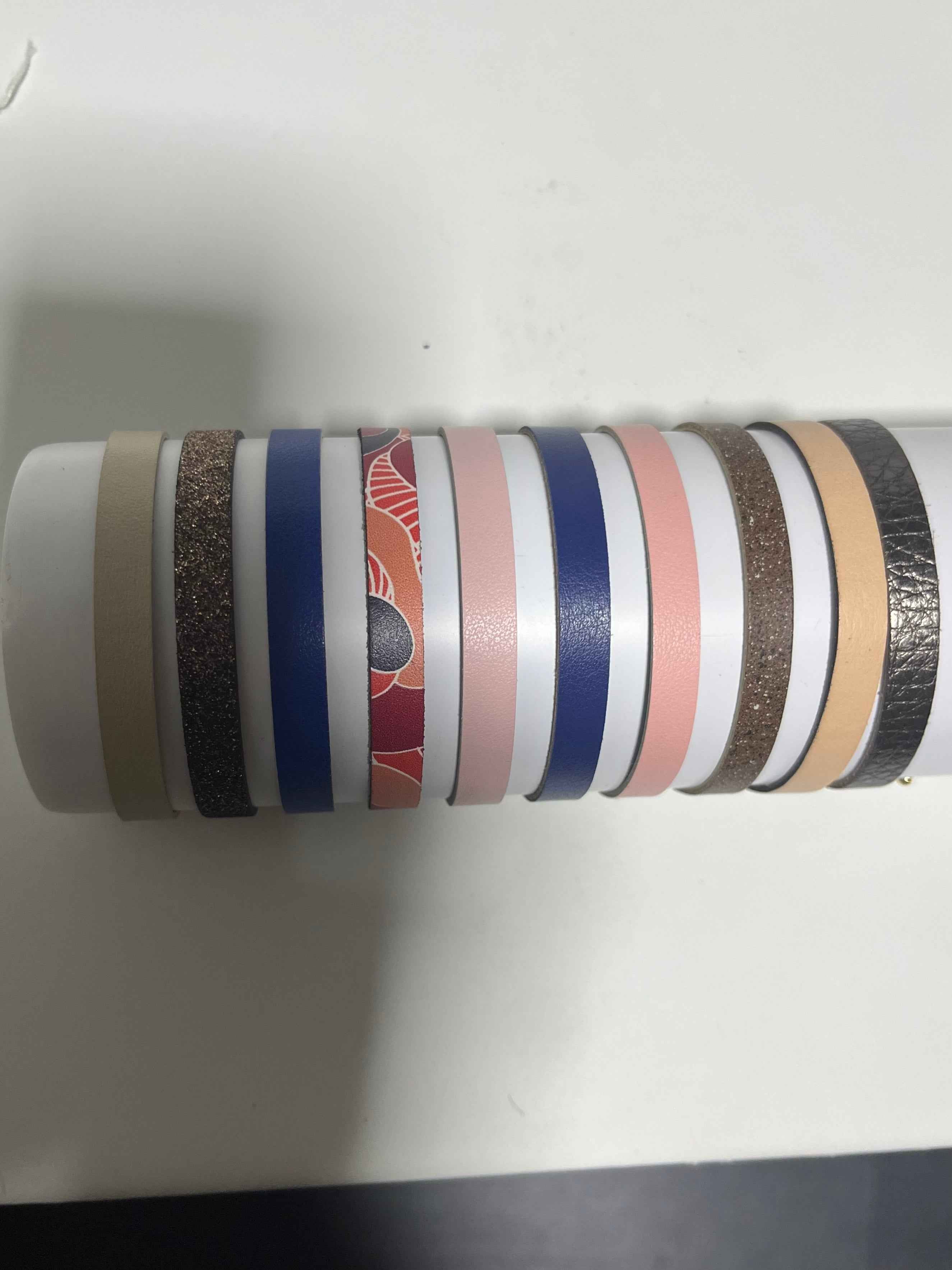 Lot de 10 cuirs réversibles – Bracelets Les Georgettes