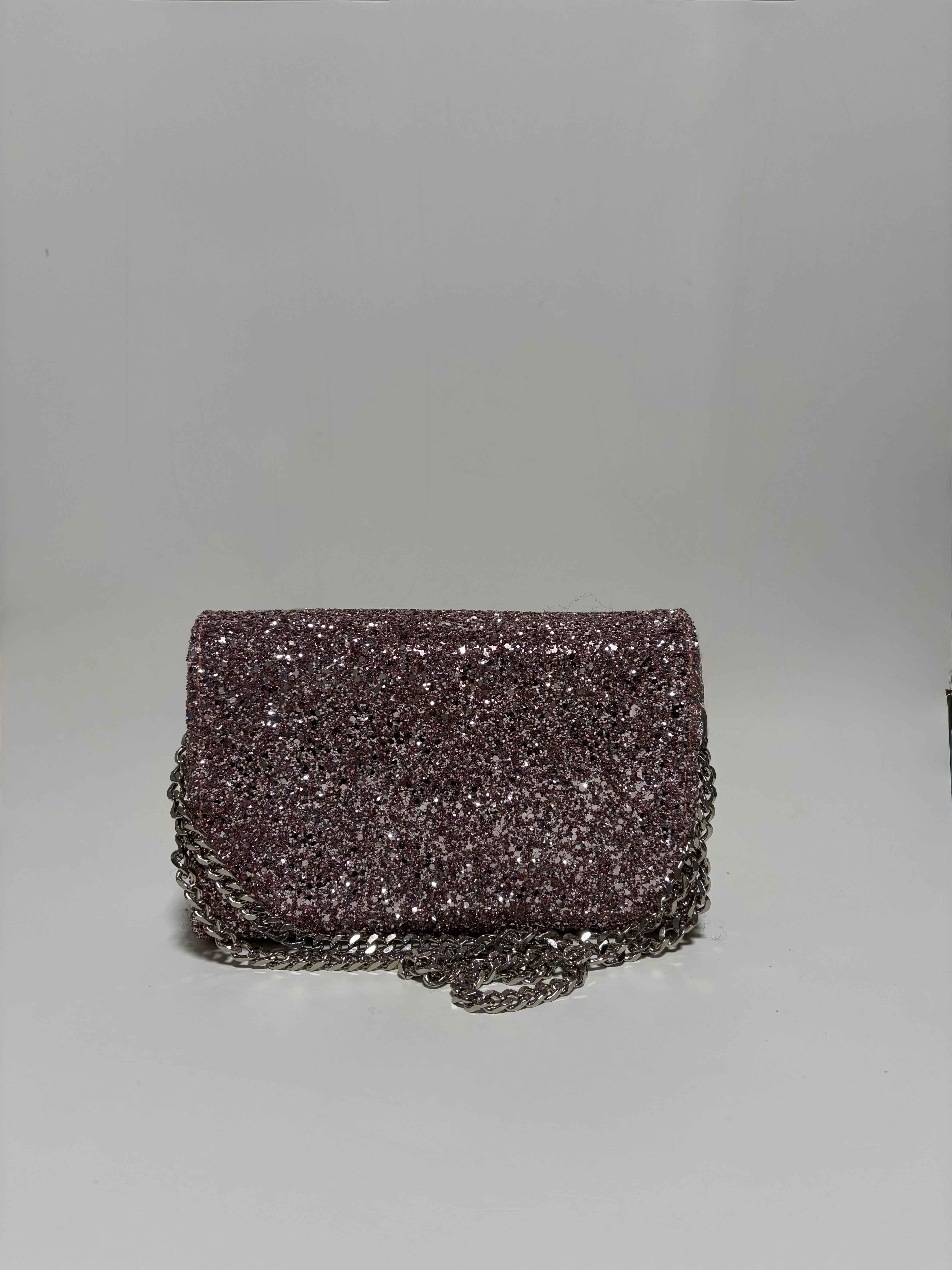 Petit Sac à Paillettes Rose