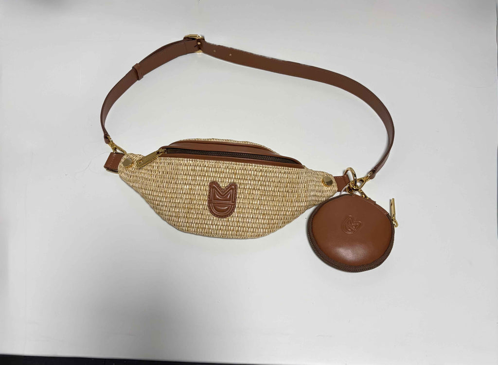 Sac Banane en Paille Raphia