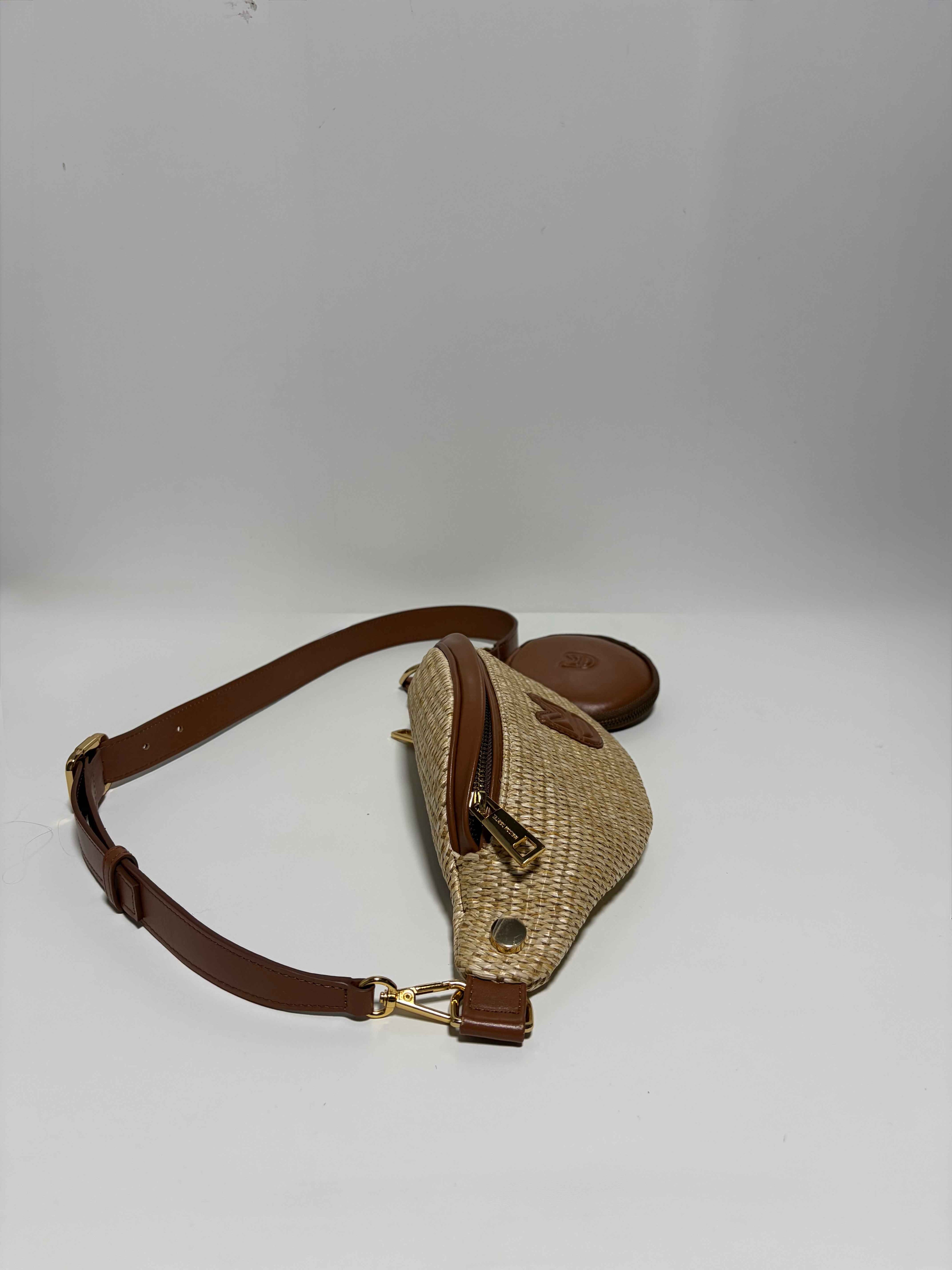 Sac Banane en Paille Raphia