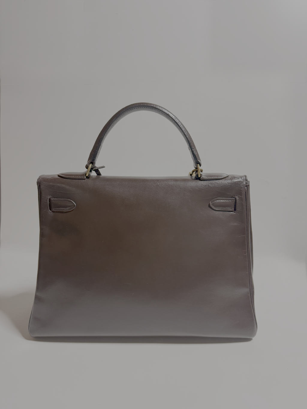 Hermès Kelly 32 Retourné 1972– Box Cacao – Vintage – Fermoir Or