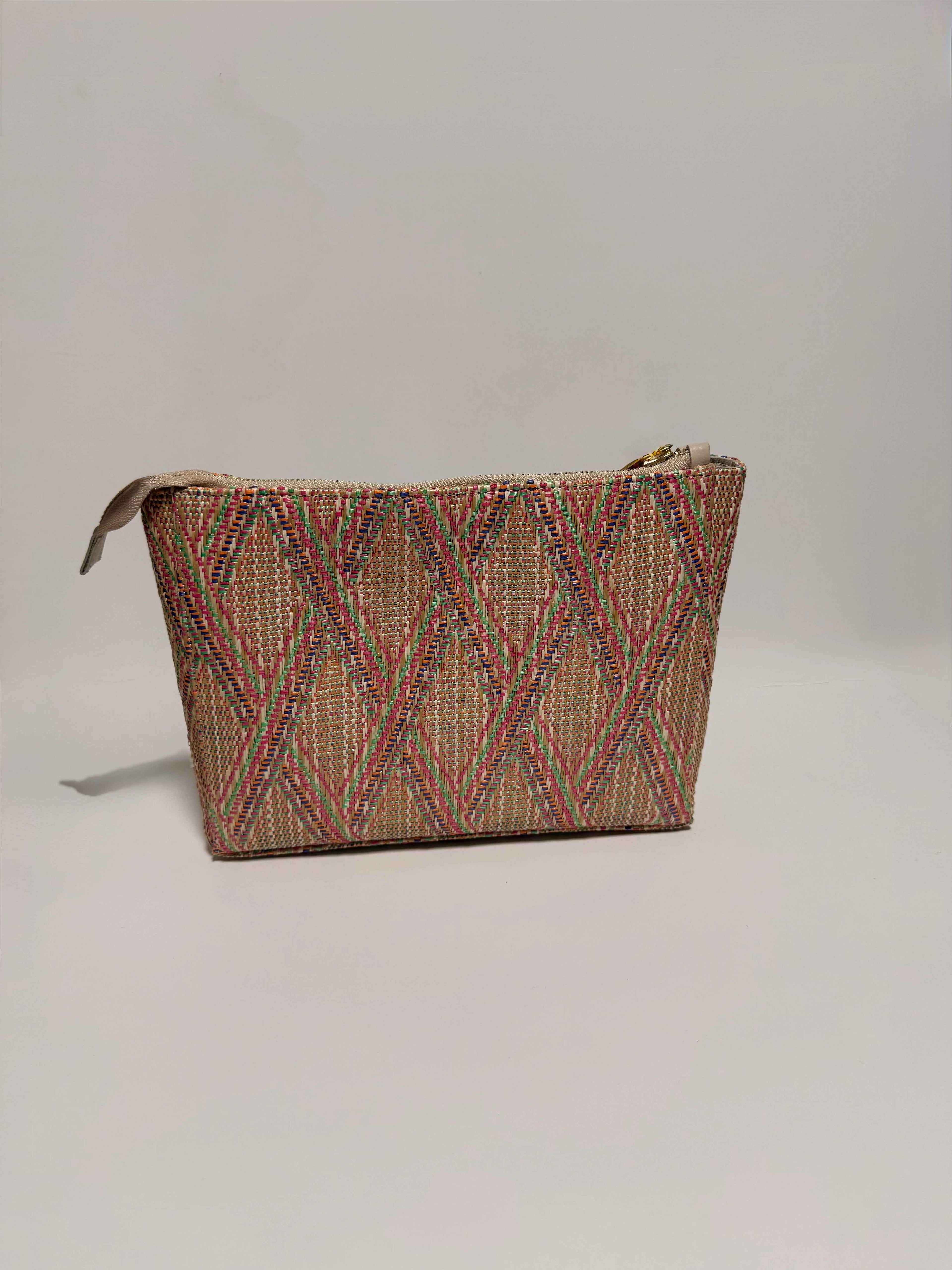 Pochette en paille Colorée