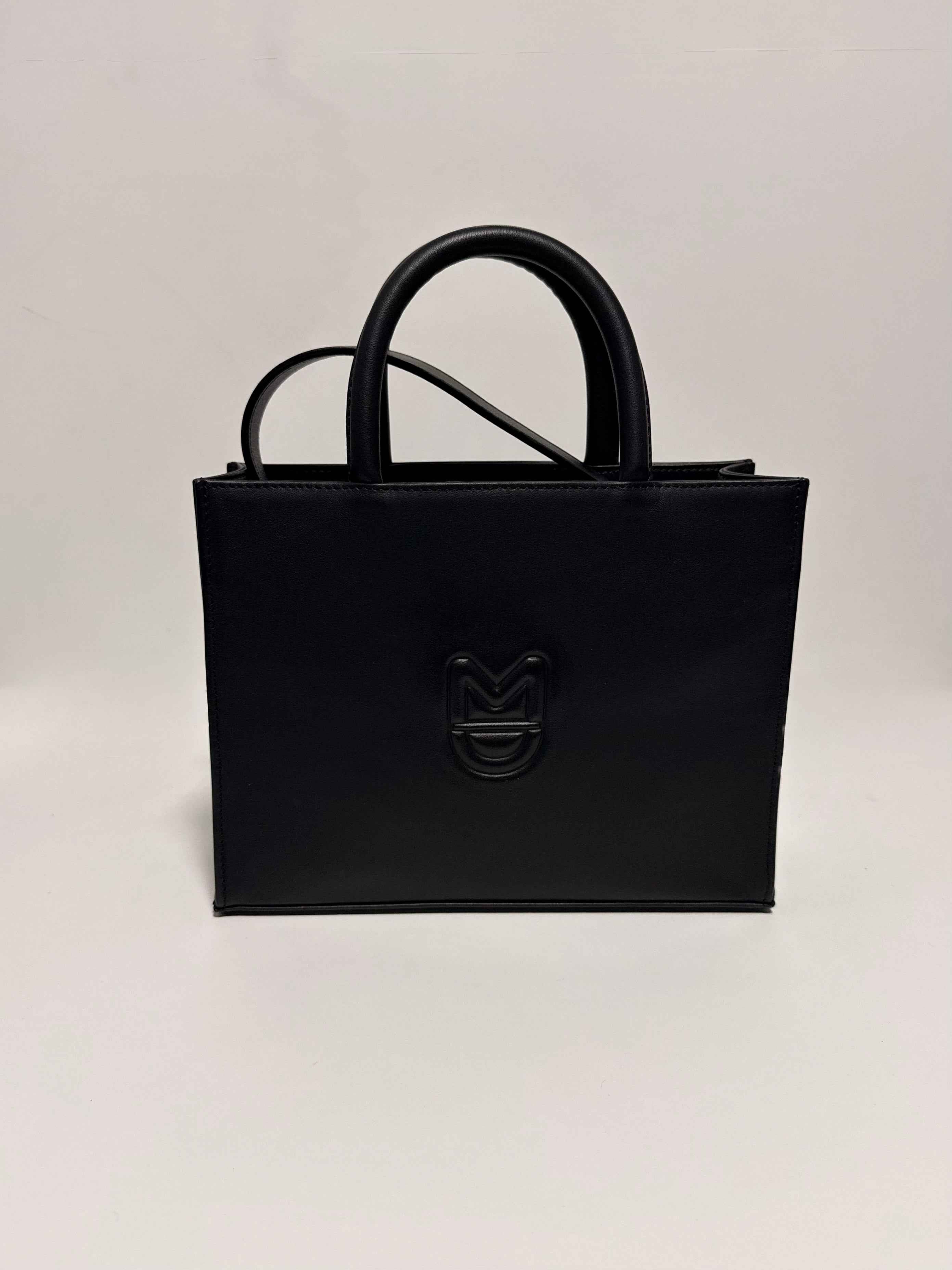 Sac Rigide en Cuir Noir