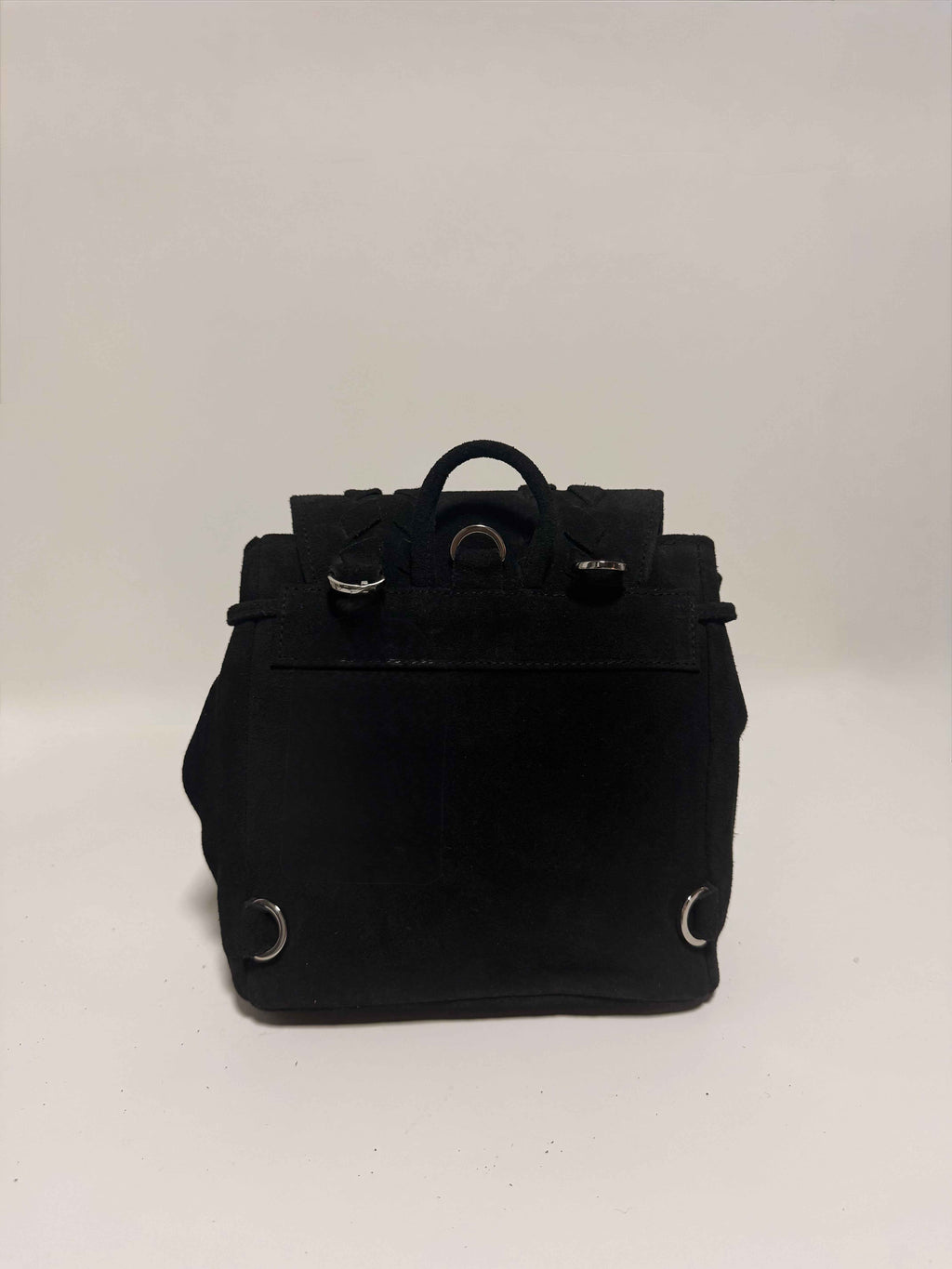 Sac À Dos en Daim Noir