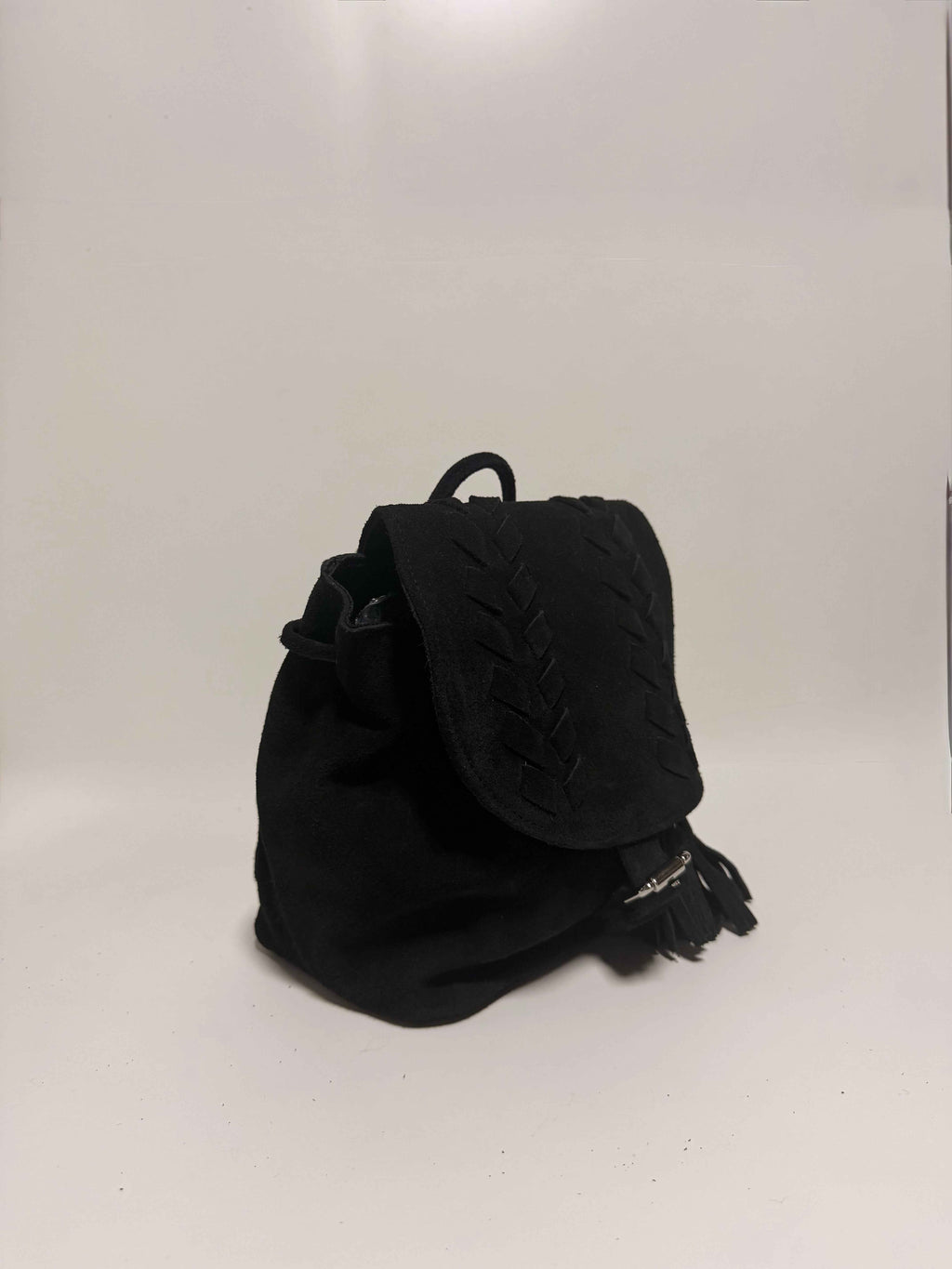 Sac À Dos en Daim Noir