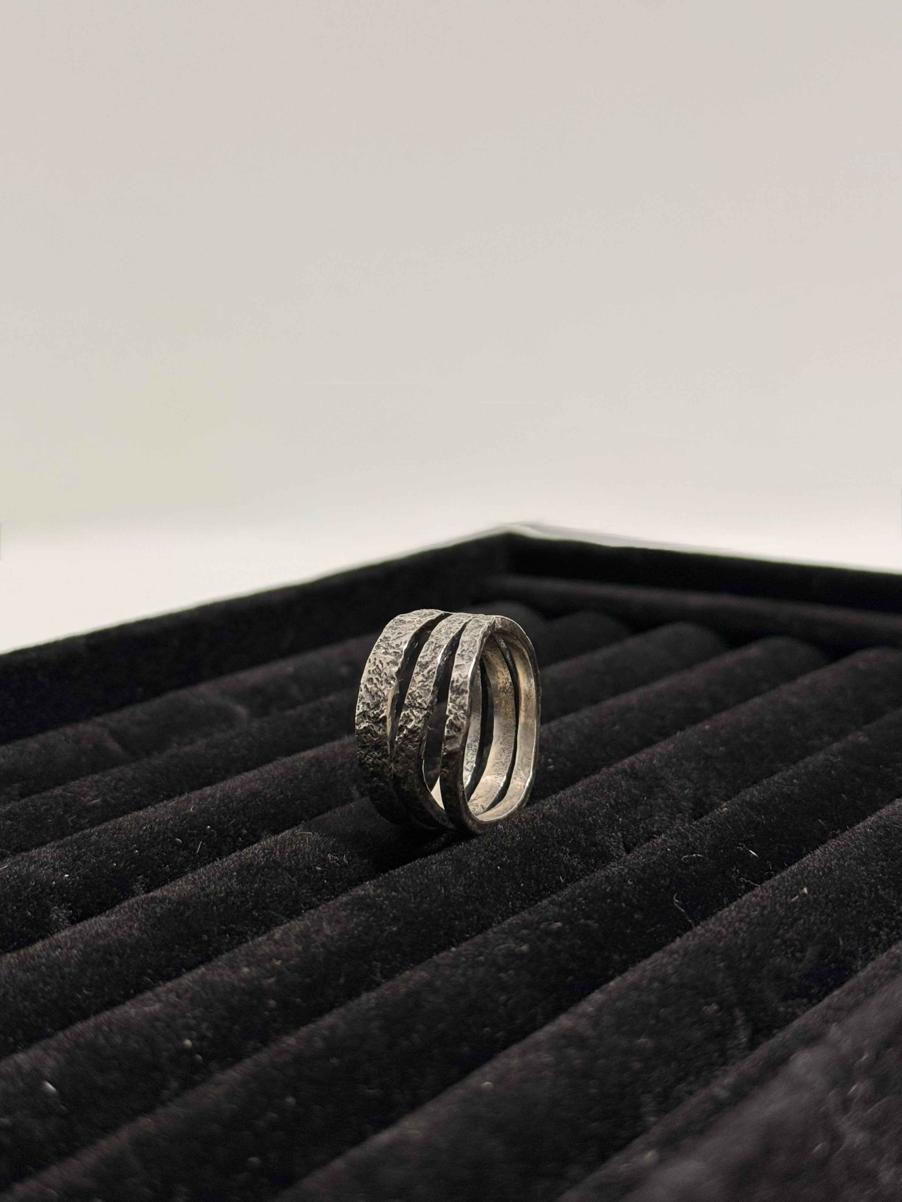 Bague Trio en Argent Massif