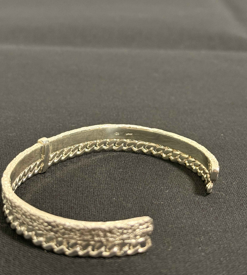 Bracelet rigide en argent massif 925