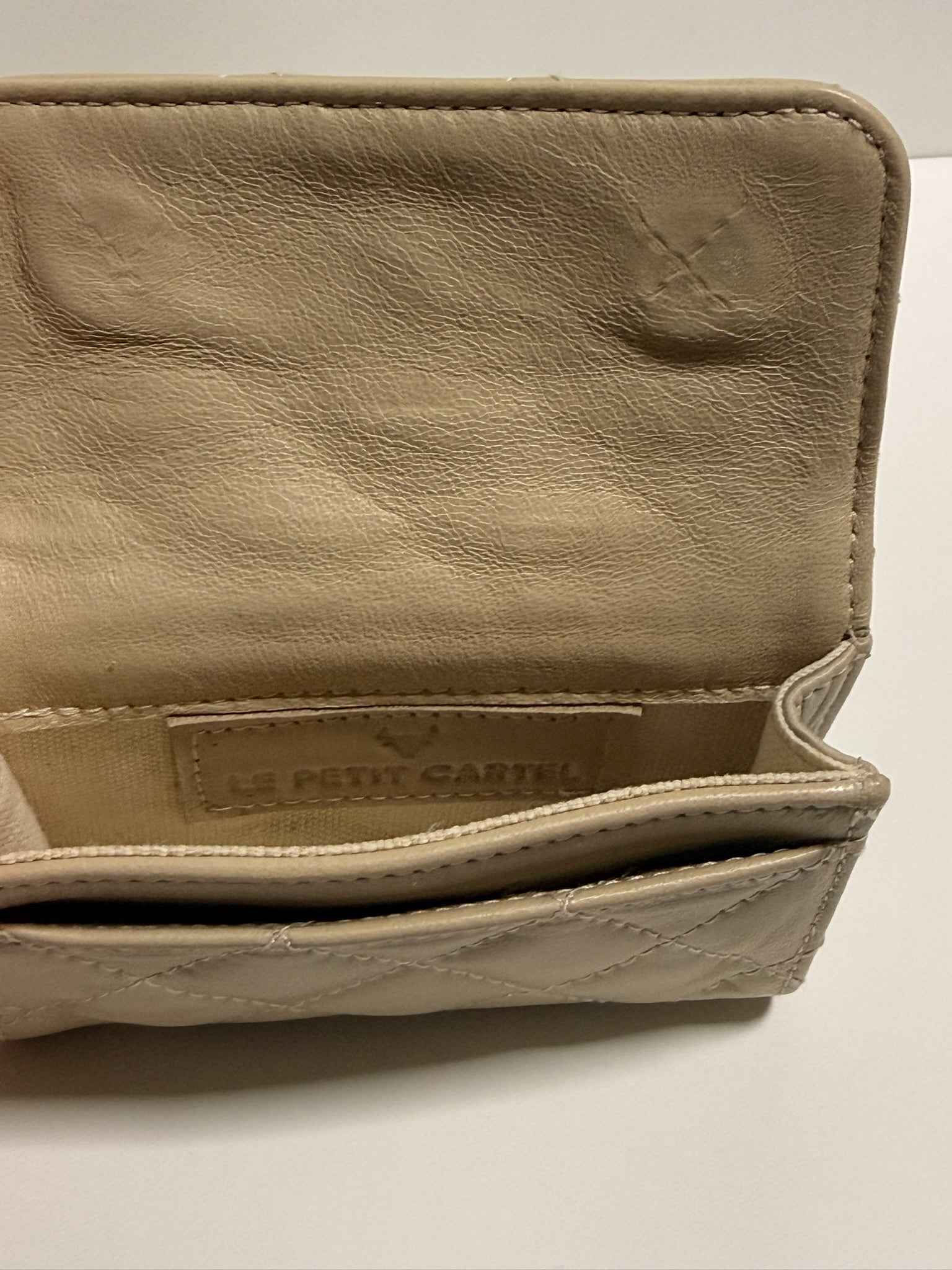 Porte Monnaie Agneau Beige