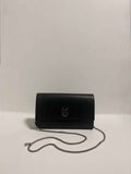 Sac Pochette Cuir Noir Argenté