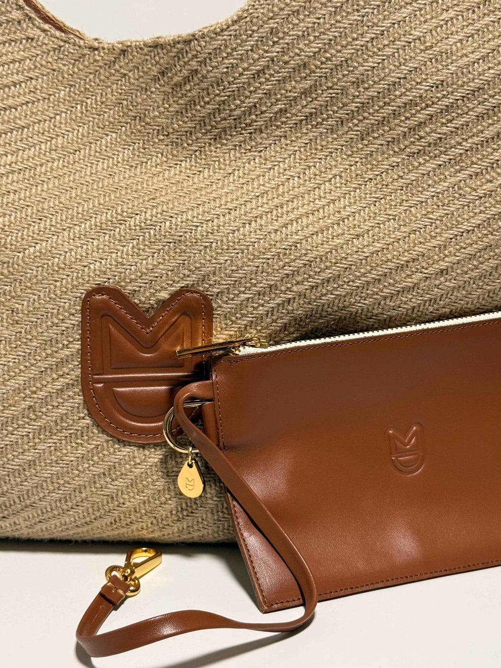 Cabas Jane Tole Été Cognac