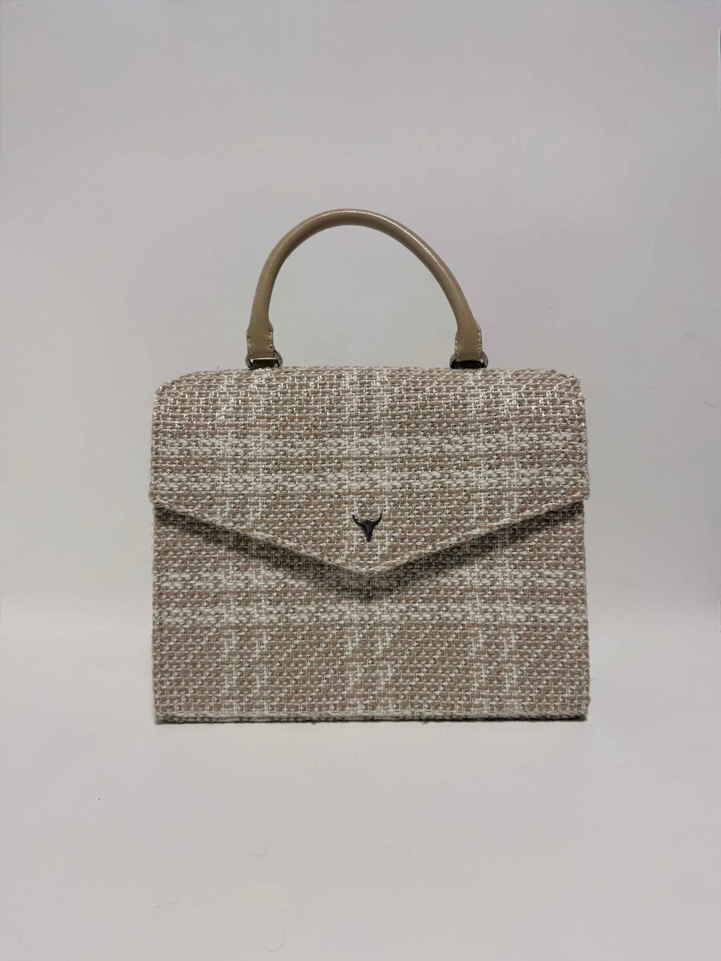 Sac en tweed beige
